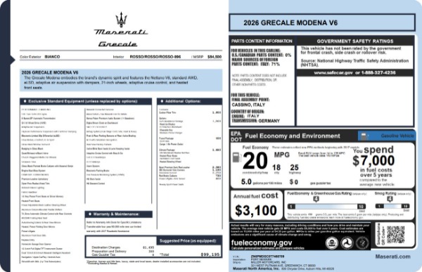 New 2026 Maserati Grecale Modena for sale $99,195 at Maserati of Greenwich in Greenwich CT 06830 25